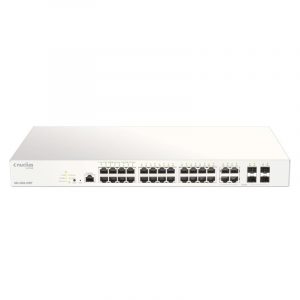 D-link dbs-2000-28mp switch di rete 28 porte gestito gigabit ethernet (10/100/1000) poe+ nuclias grigio