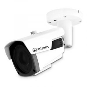 Atlantis ux914a bpv ultraplex telecamera di videosorveglianza ip bullet 2k 5mp 20fps 4 ir led array ip66 da esterno bianco
