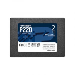 Patriot p220 ssd interno 2.000gb sata iii 2.5 read/write 550/500 mbps