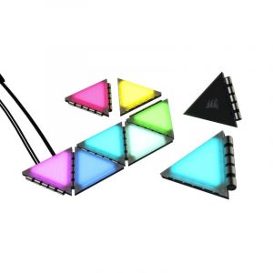 Corsair icue lc100 kit universale di illuminazione luci smart triangolari per case del computer