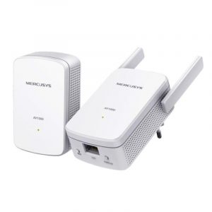 Mercusys mp510 kit powerline av1000 wi-fi n300 kit 1p gigabit 2 antenne esterne 2 unita`
