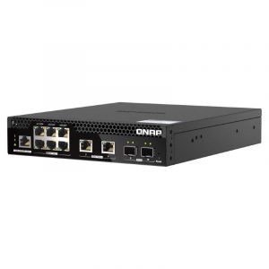 Qnap qsw-m2106pr-2s2t switch 6 porte 2.5g poe 90w
