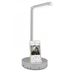 Nodis nt-s3 lampada da tavolo led 10w + docking station iphone 5/6 – ipod silver