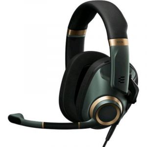 Epos sennheiser h6pro cuffie gaming chiuse con microfono over ear lift-to-mute – compatibili con pc, mac, ps4, ps5, xbox series x, xbox one, nintendo switch green