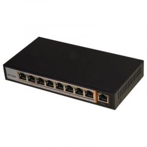 Link switch di rete 8 porte poe + 1 porta uplink 10-100