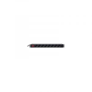 Machpower ar-pdu1908 multipresa 8 posti per rack 19“ 8x10a-16a schuko spina ita