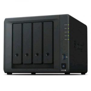 Synology diskstation ds923+ nas chassis tower amd ryzen r1600 2.6ghz ram 4gb-4 bay hdd/ssd 2.5/3.5-lan 10/100/1000 mbps colore nero