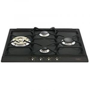 Smeg piano cottura incasso gas 4 zone 60cm antracite sr764ao