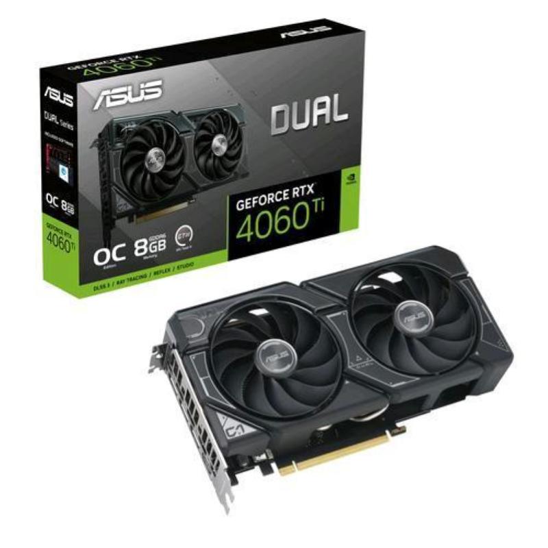 Asus dual geforce rtx 4060 ti oc scheda grafica 8gb gddr6 dlss3 hdmi 3 x displayport pci ex 4.0 16x