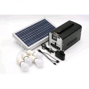 Technaxx tx-200 powerstation con pannello solare da 18w tx-200 pannello solare pieghevole e 4 lampadine led incluse fino a 36 ore di autonomia porta usb batteria sla ricaricabile