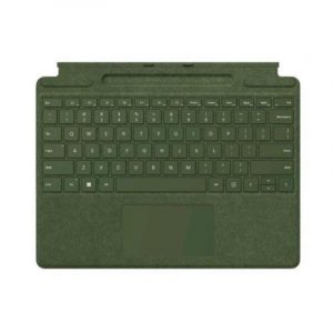 Microsoft surface pro signature keyboard tastiera con touchpad accelerometro porta surface slim pen 2 e supporto di ricarica qwerty italiana verde foresta