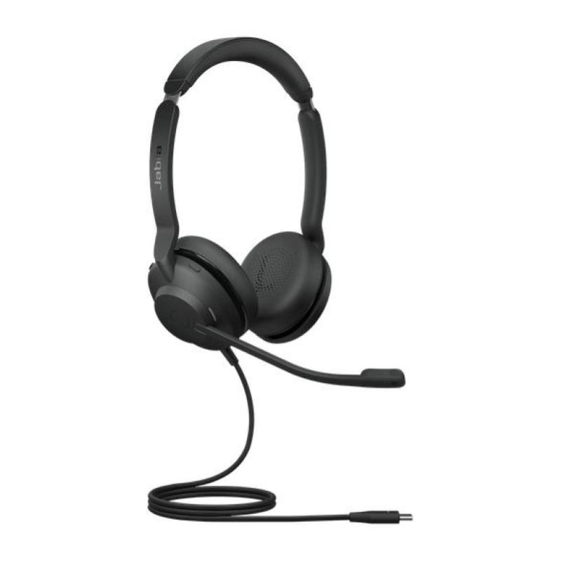 Jabra evolve 2 cuffia con microfono a padiglione cablata usb tipo -c cavo 1.5 mt nero