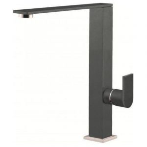 Elleci mkkfla99 flat miscelatore monocomando con canna girevole design dark grey 99