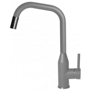 Elleci mgkdrp48 dora plus monocomando con canna girevole e doccetta estraibile modern grigio cemento 48