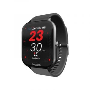 Techmade buytech smartwatch call 1.83 cassa nera cinturino in silicone black bluetooth 5.1 g-sensor waterpoof ip67