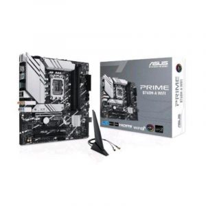 Asus b760m-a wifi scheda madre intel b760, lga 1700, matx, ddr5, pcie 5.0, 2 slot m.2, wifi 6e, usb 3.2 gen 2, type-c