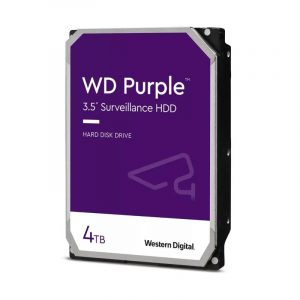Western digital hd 3,5 4tb 5400rpm 256mb purple sata videosorveglianza