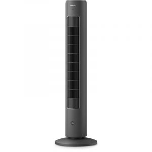 Philips serie 5000 ventilatore a torre 105 cm 40w autorotante 3 velocita` con telecomando e timer grigio scuro