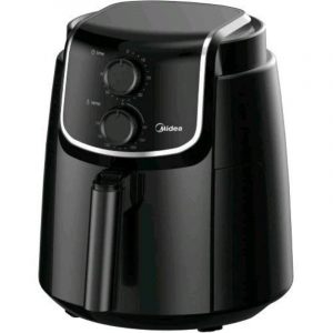 Midea mf-tn35d2 dualcyclone friggitrice ad aria 3,5 lt 1.500 w timer 60 muniti temperatura max 200 gradi nero