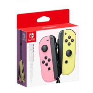 Nintendo joy-con set di 2 pezzi rosa pastello e giallo pastello
