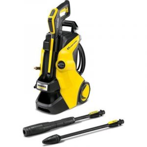 Kaercher k5 power control idropulitrice da 145 bar 2 lance tubo alta pressione 10 mt pistola con indicatore led giallo nero