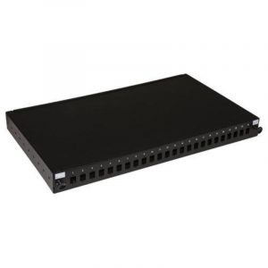 Link pannello fibra ottica 19“ con 24 porte sc simplex o lc duplex profondita` 250mm nero con accessori
