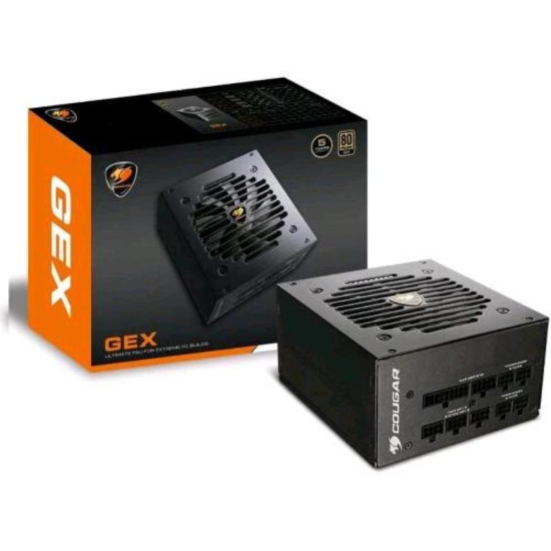 Cougar alimentatore pc gex 750 750w 80plus-gold 120mm-fan psu - full modular