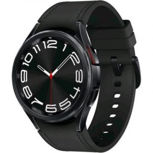 Samsung r950 galaxy watch6 classic 43mm 1.3 smartwatch fitness tracker monitoraggio benessere batteria a lunga durata bluetooth gps ghiera interattiva in acciao inox italia graphite