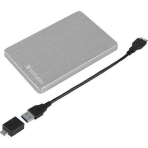 Verbatim store n go alu slim hdd esterno 1.000gb 2.5 in alluminio usb 3.2 gen 1 argento