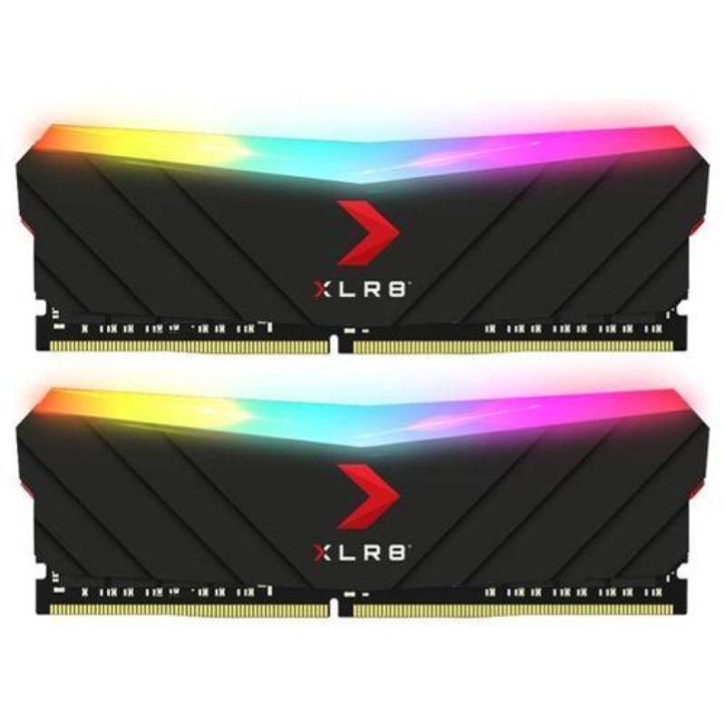 Pny kit di memorie ram dimm xlr8 gaming epic-x rgb ddr4 3600mhz 16gb (2x8gb)
