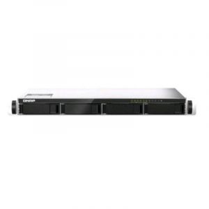 Qnap ts-435xeu nas chassis rack 1u marvell cn9131 2.2ghz ram 4gb-4 bay hdd/ssd 2.5/3.5-2 slot sfp+ 2xrj-45 black