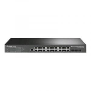 Tp-link tl-sg3428x jetstream switch 24 porte gestito l2- 24 x 10/100/1000 + 4 x 10 gigabit sfp+ montabile su rack