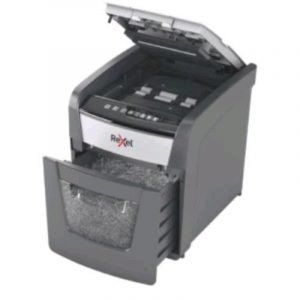 Rexel optimum autofeed+ 50x distruggidocumenti a frammento cestino 20lt capacita` 50 fogli grigio