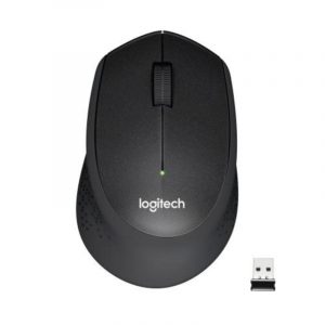 Logitech m330 silent plus mouse wireless, 2,4 ghz con ricevitore usb nano, tracciamento ottico 1000 dpi, durata batteria di 2 anni