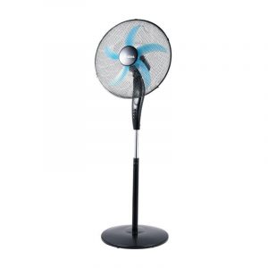 Ardes ventilatore a piantana ampia base nero pala 50cm