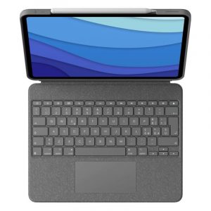 Logitech combo touch custodia con tastiera per ipad pro 12.9`` oxford grey
