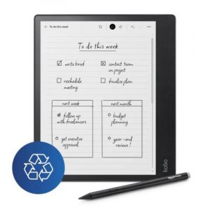 Kobo elipsa 2e ereader display 10,3`` carta e ink 1200 multiformato audiolibri 32gb stylus 2 inclusa nero