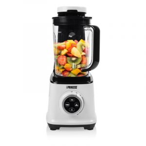 Princess frullatore sottovuoto 800w caraffa da 1.5 lt 6 lame velocita` regolabile con caraffa extra da 1 lt bianco
