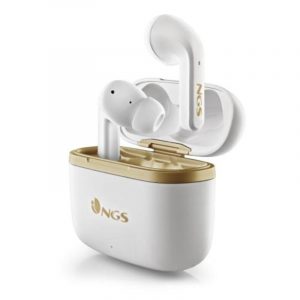 Ngs artica trophy cuffie auricolari con microfono in-ear bluetooth tws anc touch con custodia di ricarica bianco