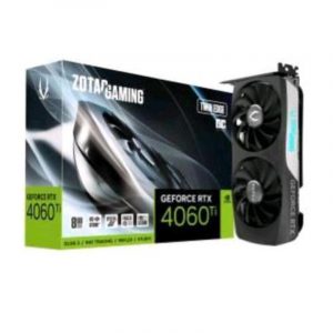 Zotac scheda grafica nvidia geforce rtx 4060 ti twin edge oc 8gb gddr6 interfaccia pci express 4.0 x8 raffreddamento attivo