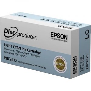 Epson discproducer ink pjic7(lc) cartuccia inchiostro ink-jet ciano chiaro fino 1.000 dvd
