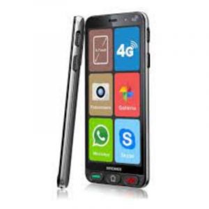 Brondi amico smartphone s+ 4g dual sim 5.7 16gb ram 2gb volume maggiorato tasto sos 4g lte italia black