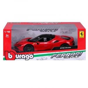 Burago ferrari sf90 stradale scala 1:18 race e play