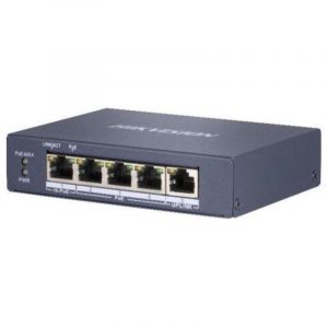 Hikvision ds-3e0505hp-e switch non gestito l2 4 porte gigabit 10/100/1000 poe 60 w + 1 uplink gigabit rj45