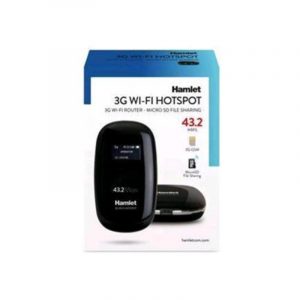Hamlet hhtspt3gm42 3g wi-fi router 43.2mbps – micro sd file sharing colore nero