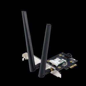 Asus scheda pcie pce-ax3000 (bluetooth 5.0+ wi-fi 6 ax3000 dual band, 2x antenne, dfs)