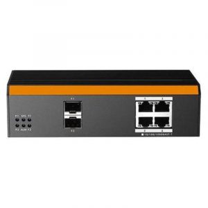 Link switch industriale managed con 4 porte gigabit poe con 2 porte sfp