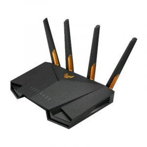 Asus tuf gaming ax3000 v2 router gaming dual band wifi 6 mobile game mode aiprotection pro supporto aimesh lan gaming port gear accelerator adaptive qos port forwarding nero