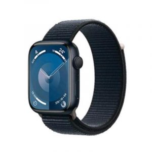 Apple watch series 9 gps 45mm aluminium case mezzanotte con cinturino sport loop mezzanotte