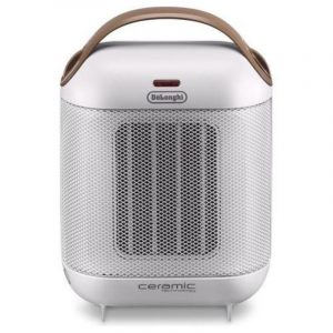 Delonghi capsule hfx30c18.iw stufetta con elettroventola 1800w marrone-bianco